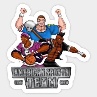 American Sports Team '94 '98 Sticker